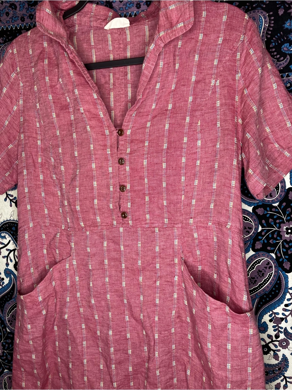 Poetry linen blend short sleeve dress 6 - Picture 5 of 6